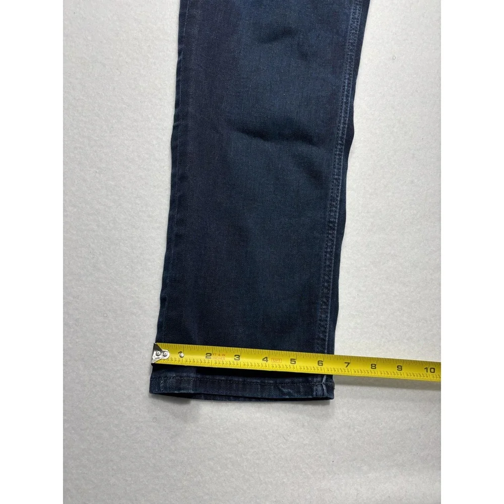 Banana Republic Traveler Jeans Mens 33x32 Blue Slim Straight Dark Wash Denim